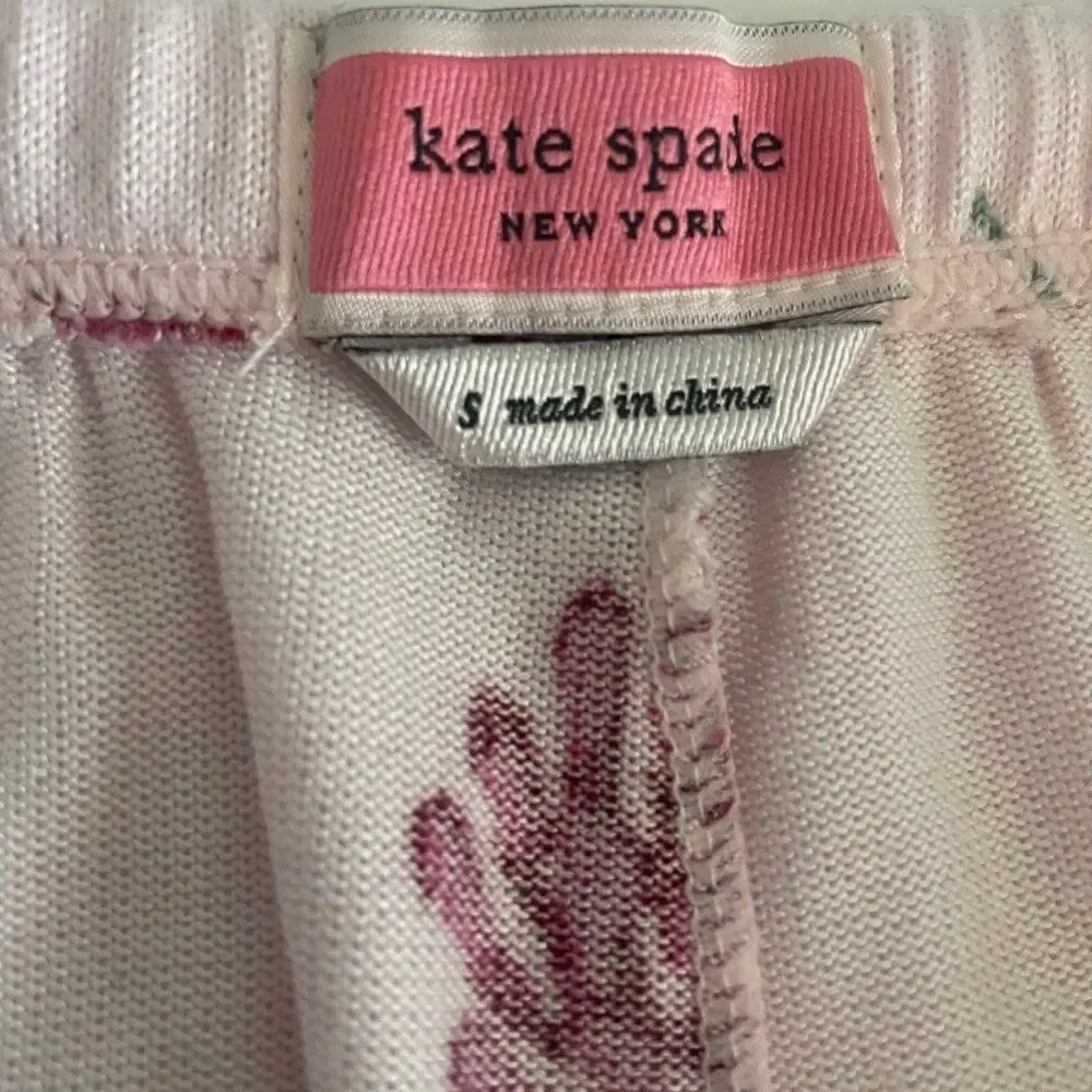 Kate Spade New York Two Piece Floral Blooming Mums Brushed Pajamas